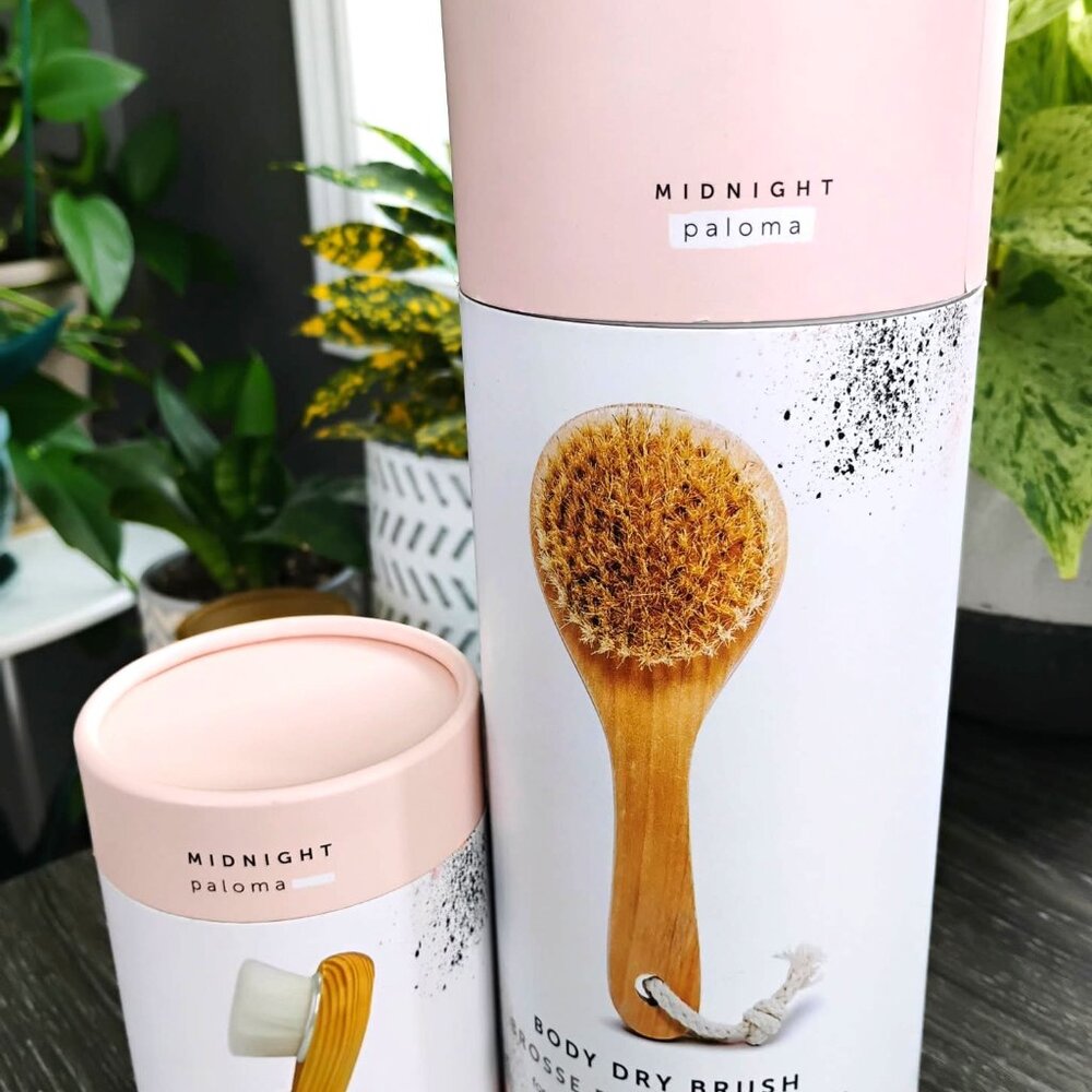 Midnight Paloma Dry Body Brush and Dry Facial Brush...Brand New